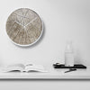 Structure Wood Wall Clock