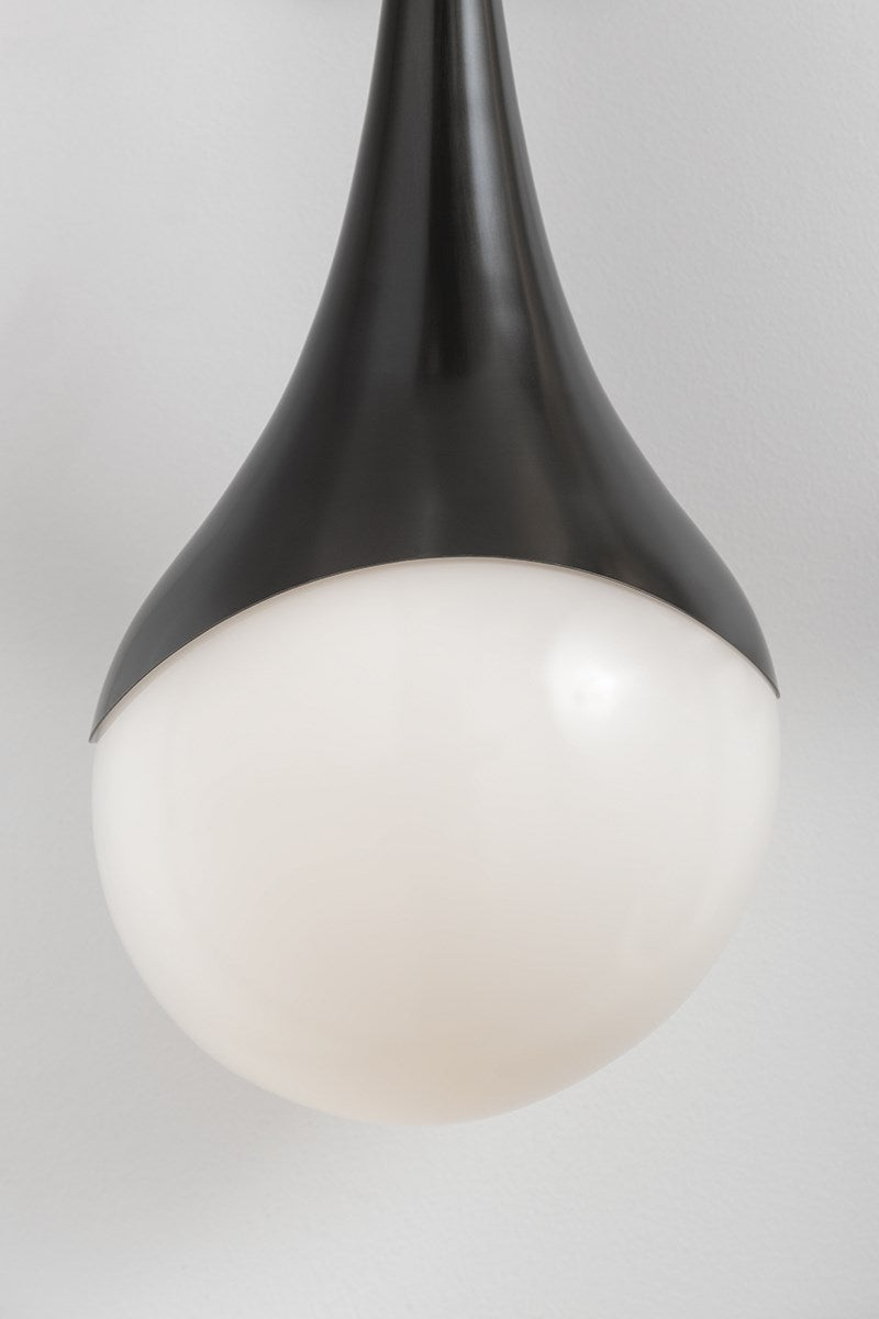 ariana 1 light large pendant by mitzi h375701l agb 4