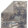 Adriatic Abstract Rug in Gray & Light Blue