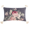 Daphne DPH-003 Hand Woven Lumbar Pillow in Medium Gray & Cream by Surya