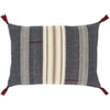 Dashing DSG-002 Hand Woven Pillow in Navy & Ivory by Surya