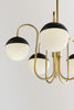 renee 5 light chandelier by mitzi h344805 agb bk 3