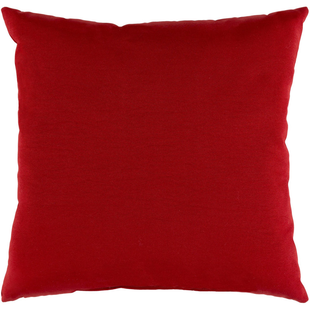 Essien Woven Pillow in Bright Red