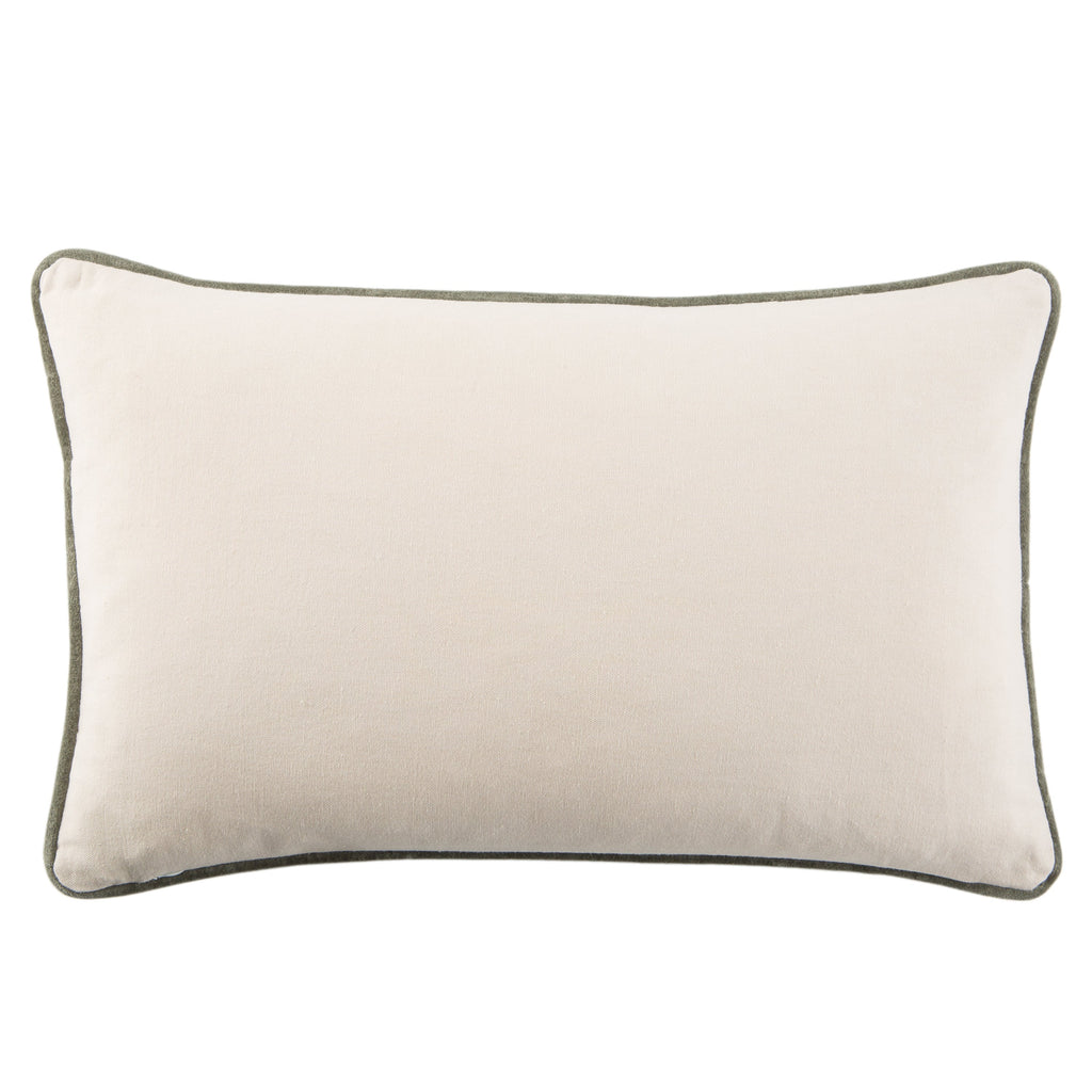 lyla solid teal cream pillow by jaipur 2