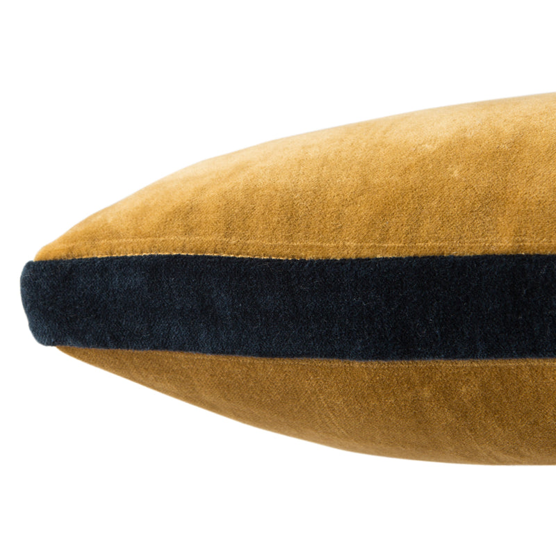 bryn solid gold navy pillow by jaipur 3