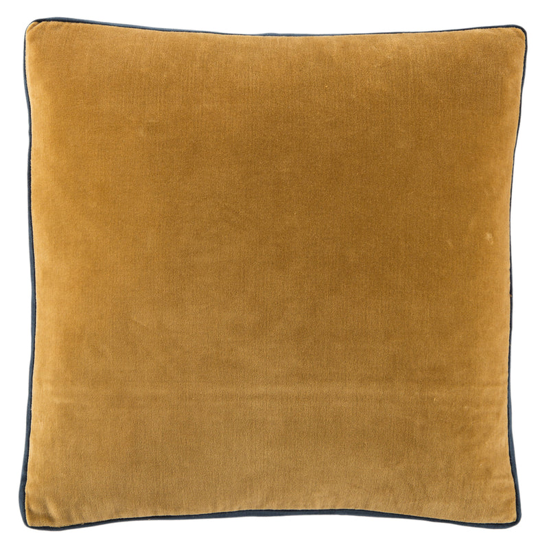 bryn solid gold navy pillow by jaipur 1
