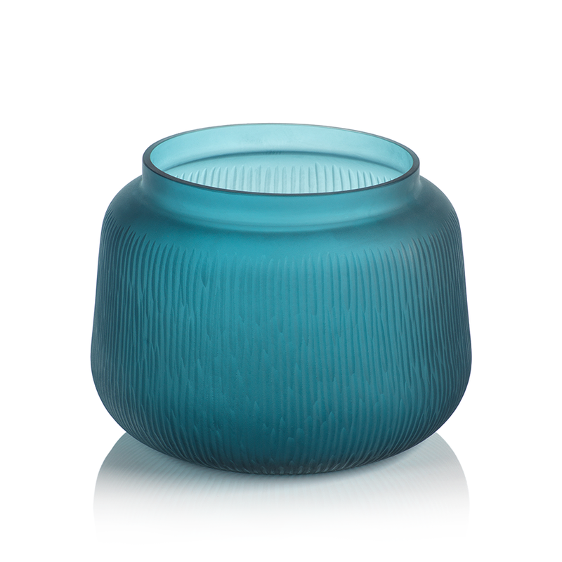 Exuma Handmade Blue Glass Vase in Various Styles