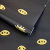 Eye See You Removable Wallpaper in Black and Gold