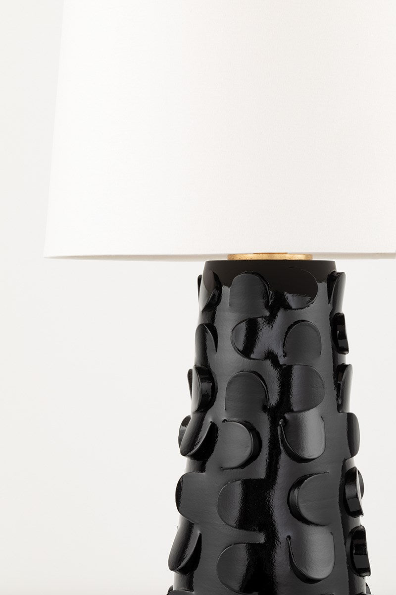 naomi 1 light table lamp by mitzi hl335201 blk gl 3