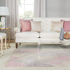 wistful damask rug in whitecap gray silver pink design by jaipur 6