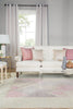 wistful damask rug in whitecap gray silver pink design by jaipur 12