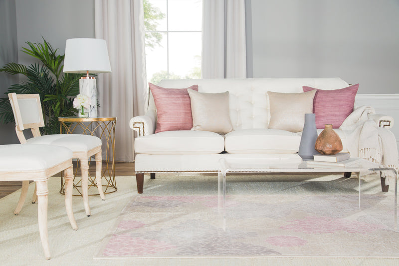 wistful damask rug in whitecap gray silver pink design by jaipur 14