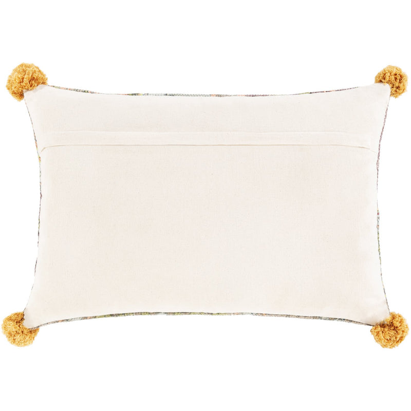 Francesca FNE-002 Hand Woven Lumbar Pillow in Saffron & Lime by Surya