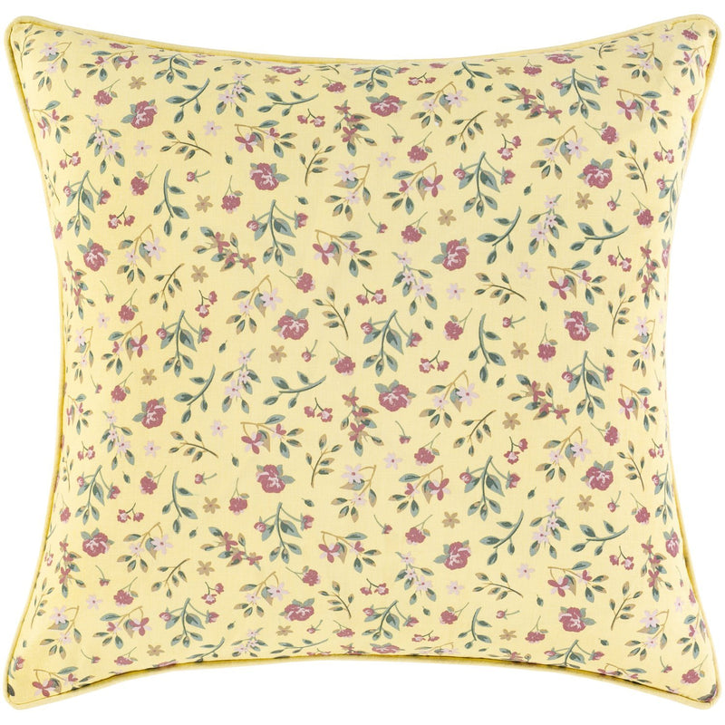 Floret FOE-003 Woven Pillow in Butter & Blush by Surya