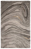 Atha Abstract Rug in Pumice Stone & Tan