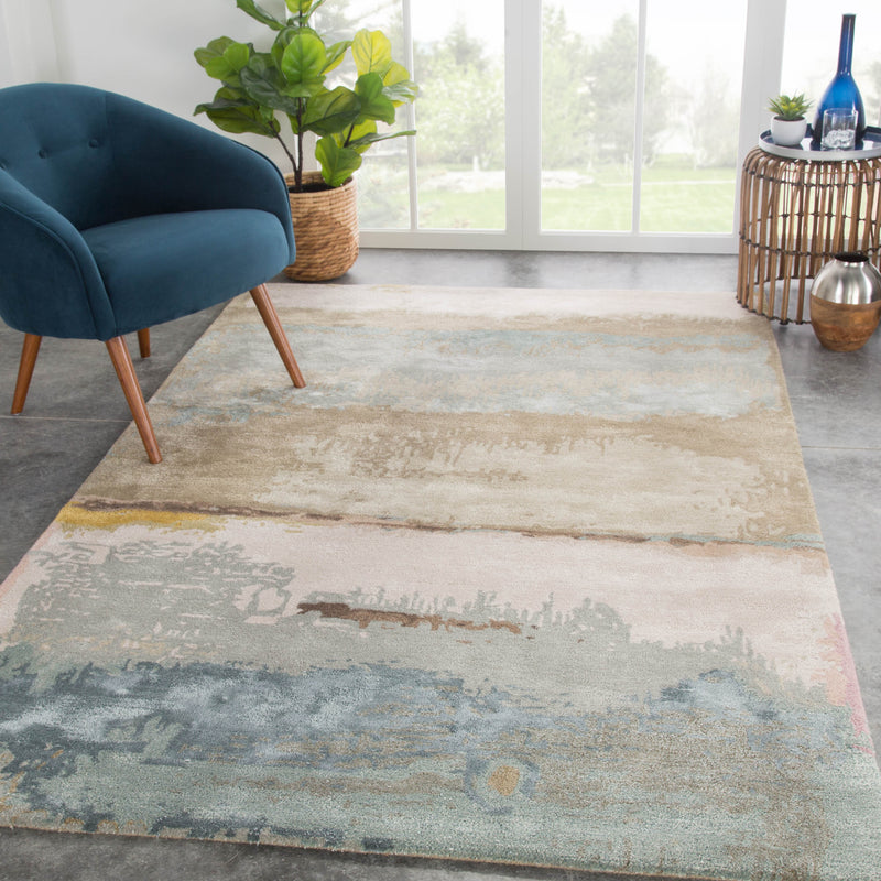 Juna Abstract Rug in Laurel Oak & Feather Gray design by Jaipur Living
