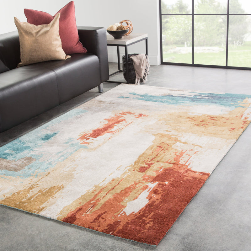 swisher abstract rug in feather gray mango design by jaipur 5