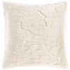 Giselle GLE-001 Faux Fur Pillow in Ivory by Surya