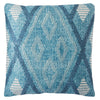 Sadler Indoor/ Outdoor Tribal Blue/ White Throw Pillow