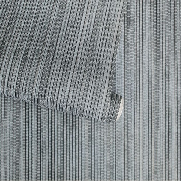 Grasscloth Removable Wallpaper in Chambray