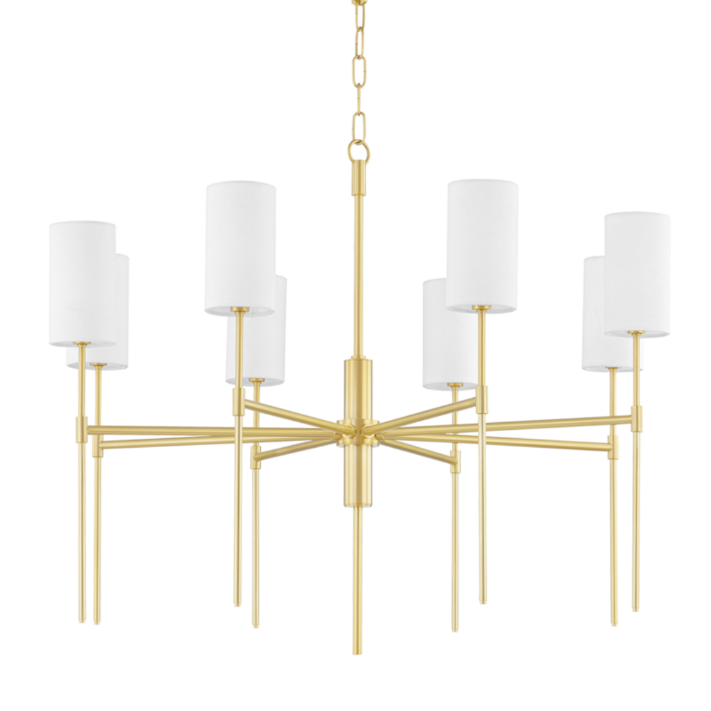 olivia 8 light chandelier by mitzi h223808 agb 1
