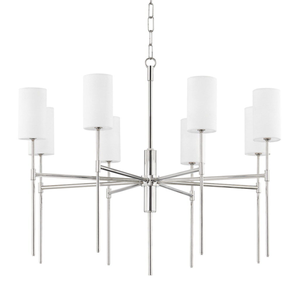 olivia 8 light chandelier by mitzi h223808 agb 2