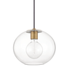 margot 1 light large pendant by mitzi h270701l agb 1
