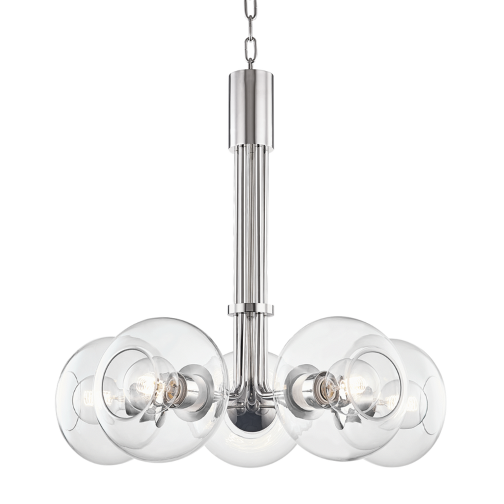 margot 5 light chandelier by mitzi h270805 agb 3