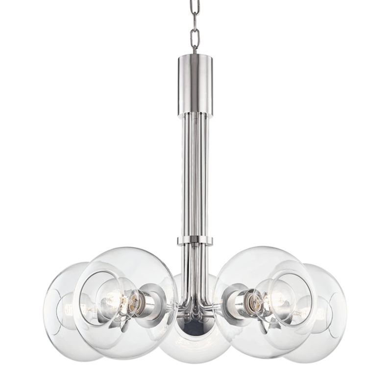 margot 5 light chandelier by mitzi h270805 agb 3