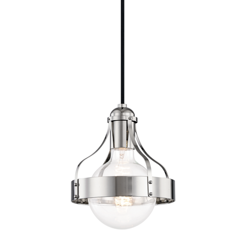 violet 1 light pendant by mitzi h271701 agb 3