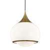 reese 1 light large pendant by mitzi h281701l agb 1