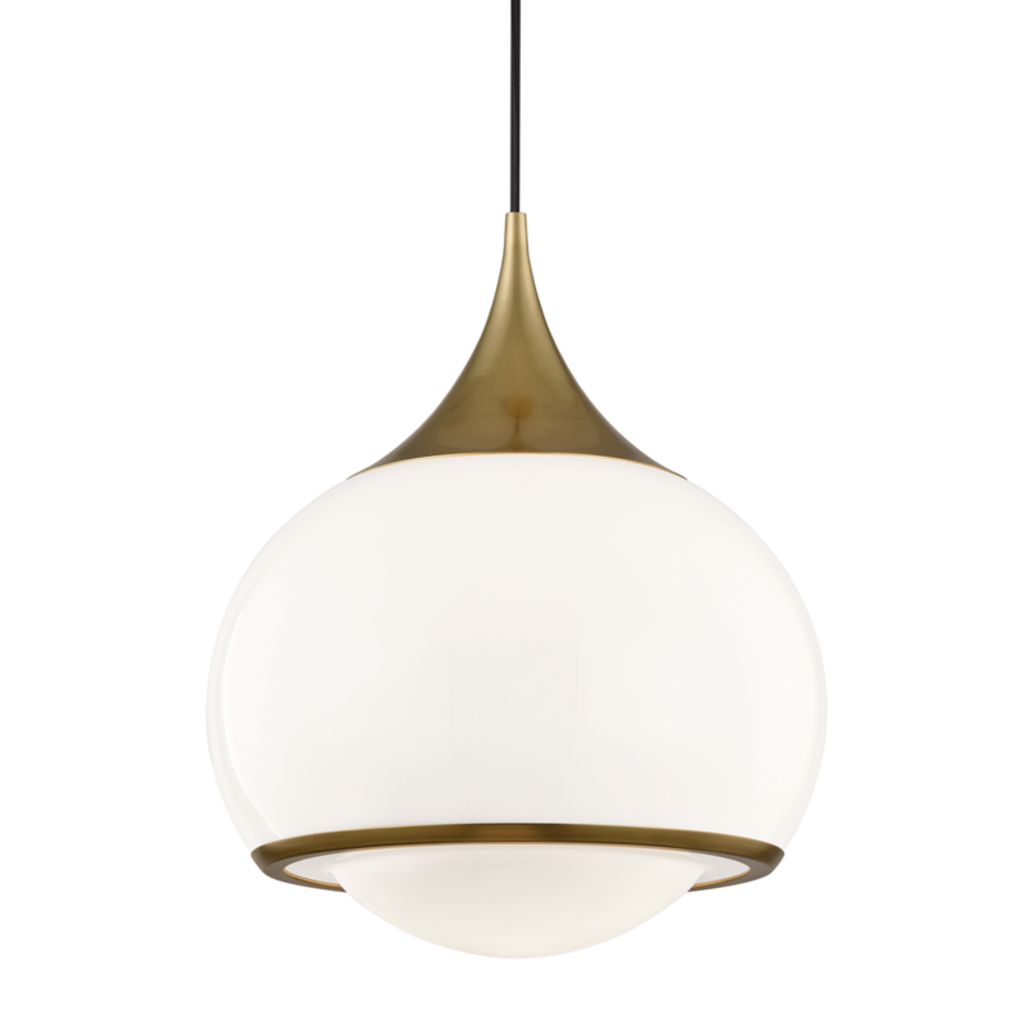 reese 1 light large pendant by mitzi h281701l agb 1