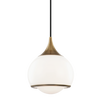 reese 1 light small pendant by mitzi h281701s agb 1