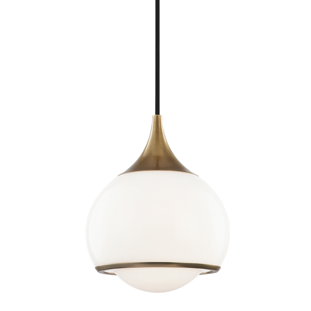 reese 1 light small pendant by mitzi h281701s agb 1