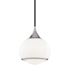 reese 1 light small pendant by mitzi h281701s agb 3