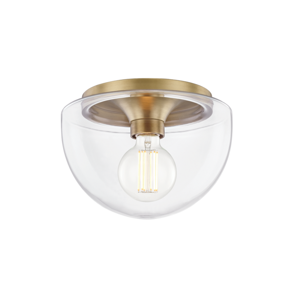 grace 1 light small flush mount by mitzi h284501s agb 1