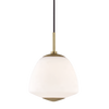 jane 1 light small pendant by mitzi h288701s agb 1