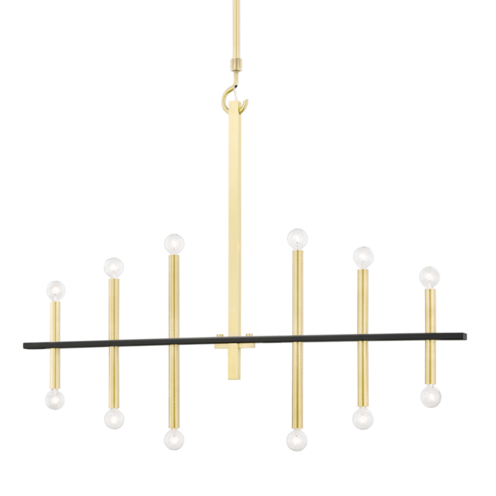 colette 12 light chandelier by mitzi h296812 agb bk 1