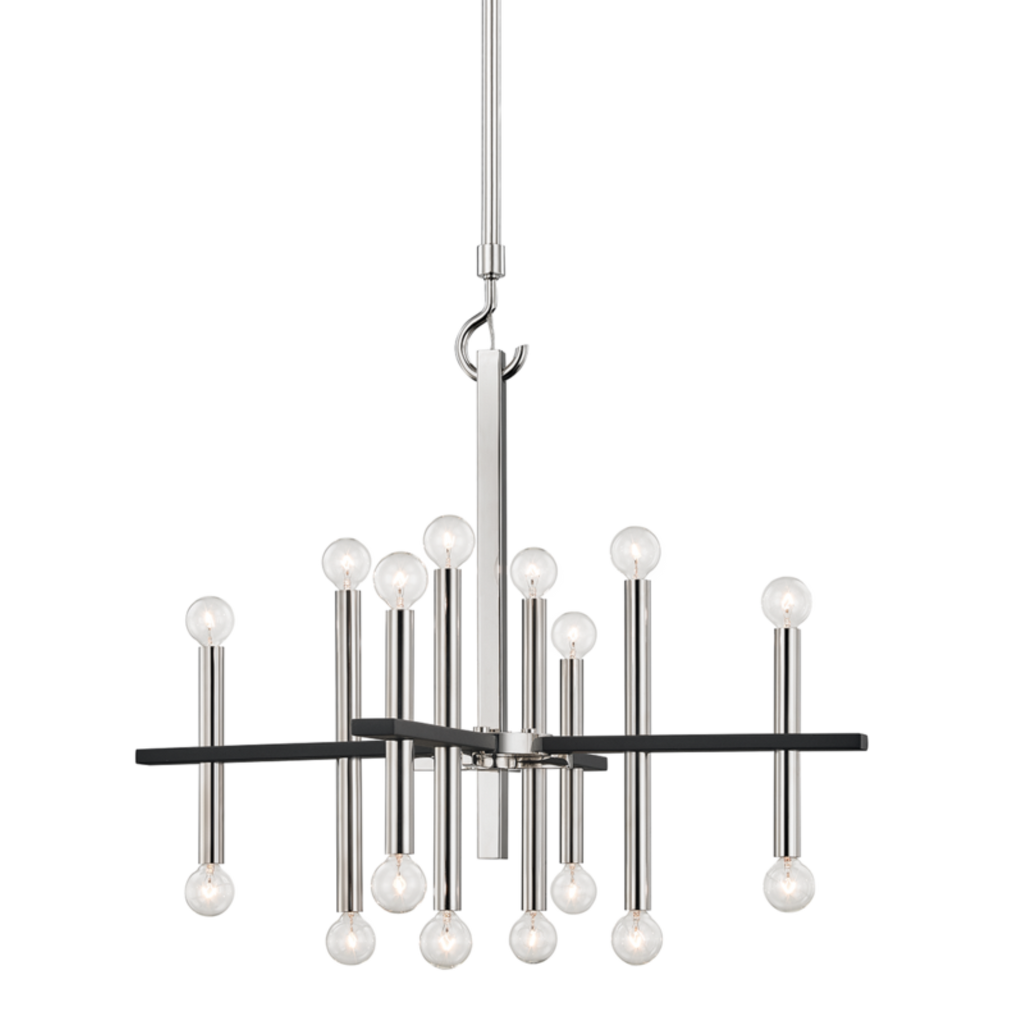 colette 16 light chandelier by mitzi h296816 agb bk 2