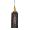scarlett 1 light pendant by mitzi h300701 gl bk 1
