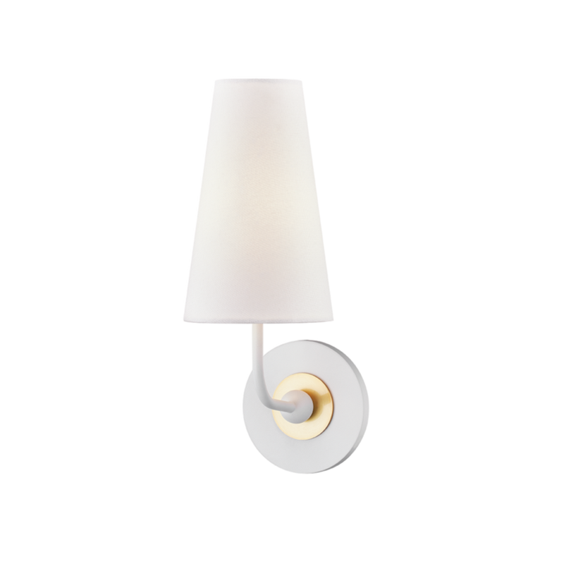 merri 1 light wall sconce by mitzi h318101 agb wh 1