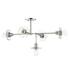 alexa 5 light chandelier by mitzi h357805 agb 2
