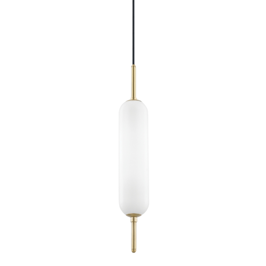 miley 1 light pendant by mitzi h373701 agb 1