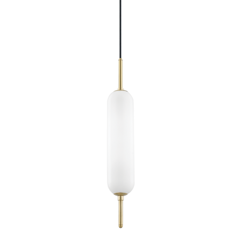 miley 1 light pendant by mitzi h373701 agb 1