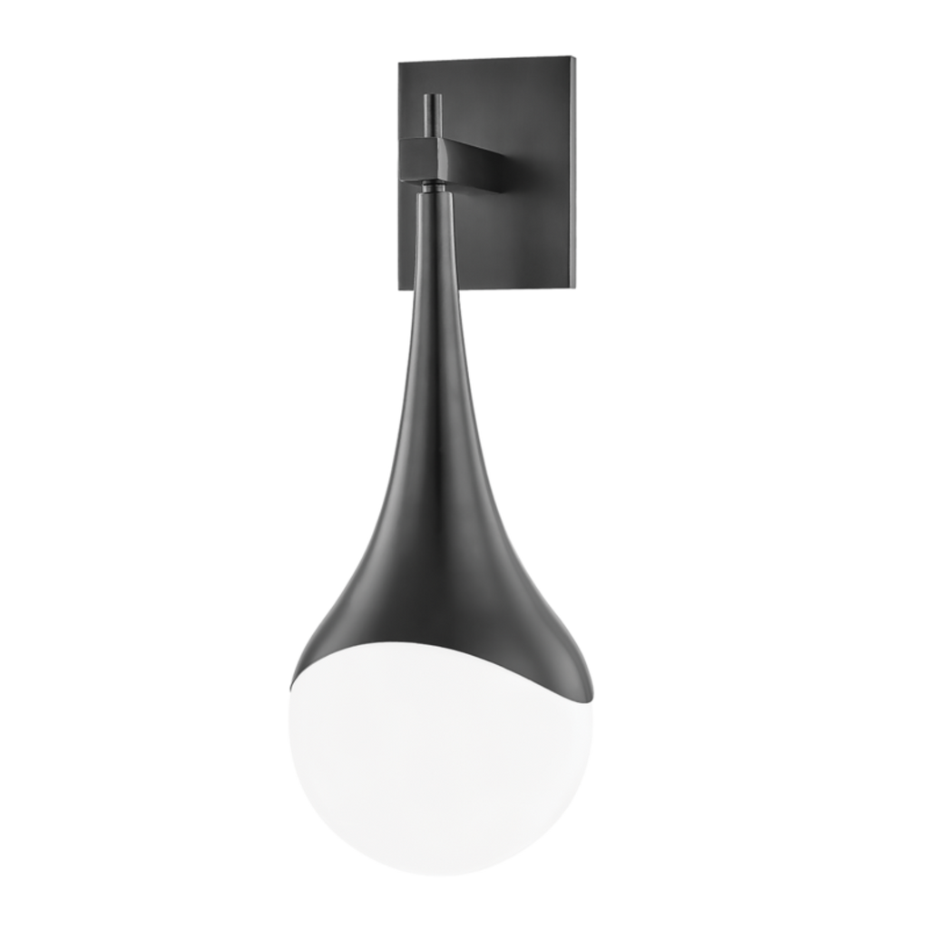 ariana 1 light wall sconce by mitzi h375101 agb 2