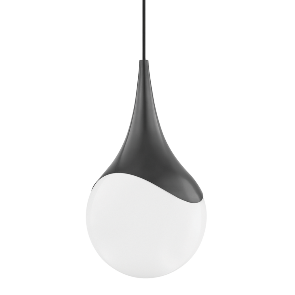 ariana 1 light large pendant by mitzi h375701l agb 2