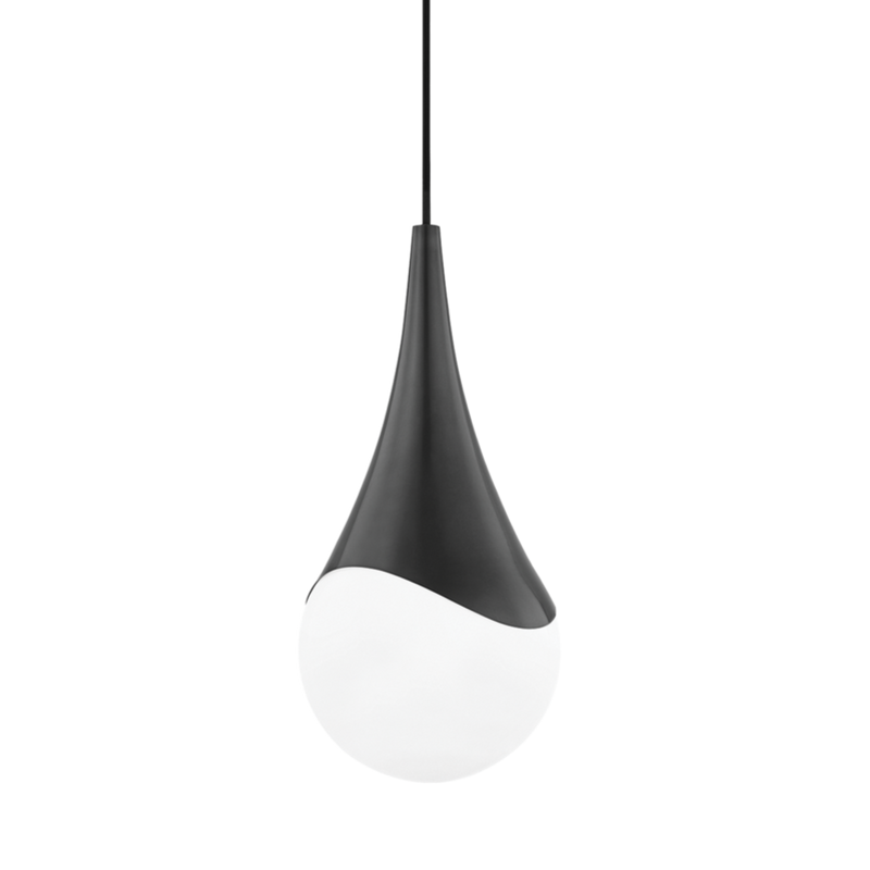 ariana 1 light small pendant by mitzi h375701s agb 2