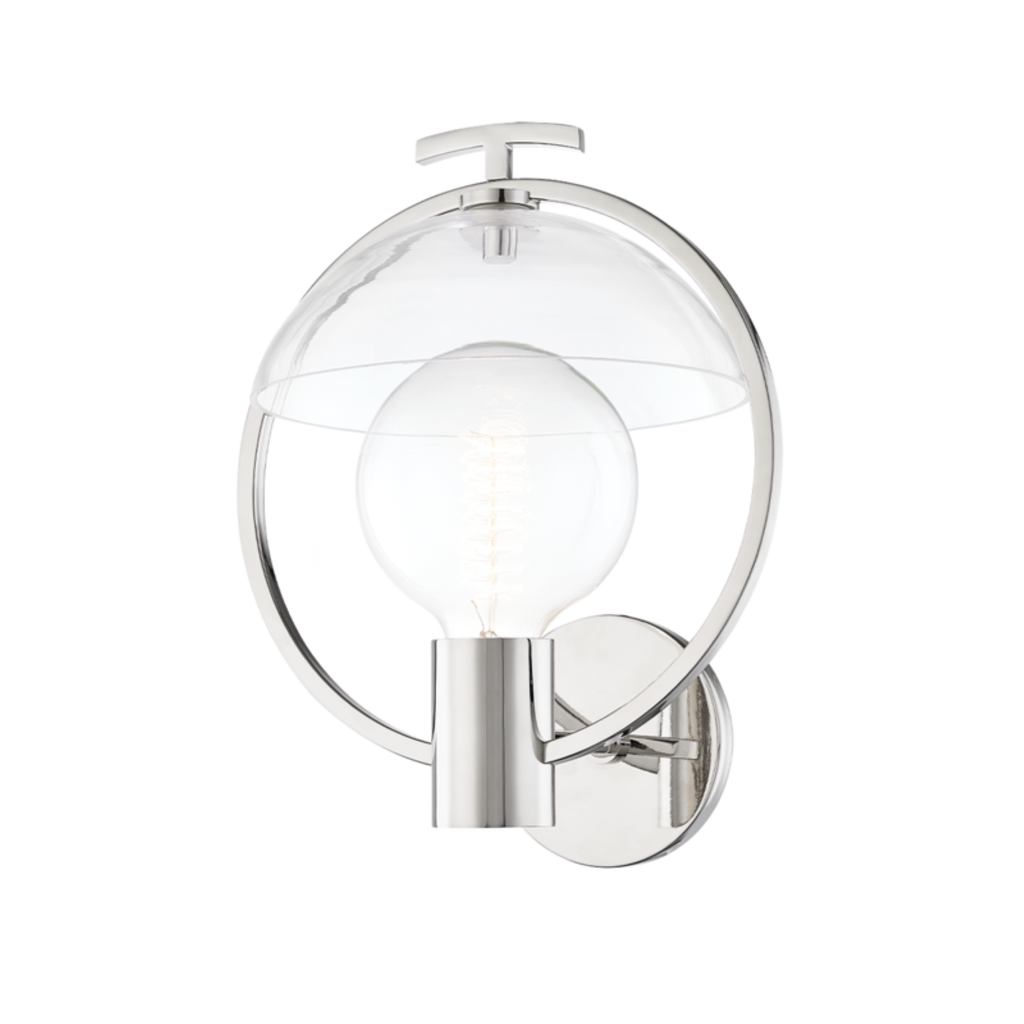 ringo 1 light wall sconce by mitzi h387101 agb 2