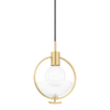 ringo 1 light pendant by mitzi h387701 agb 1