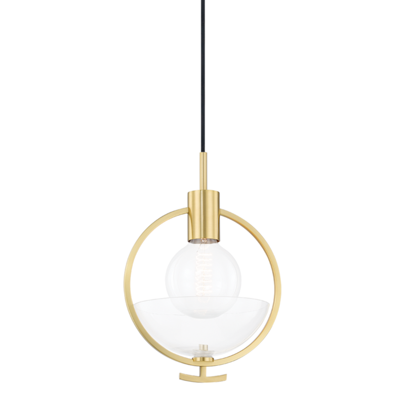 ringo 1 light pendant by mitzi h387701 agb 1